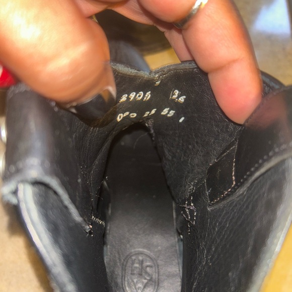 ASH Black Studded Ankle Western Style Boots - Picture 8 of 12